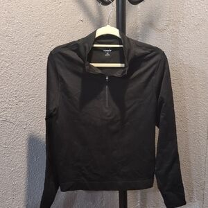 Old Navy Black Half-Zip Sweatshirt